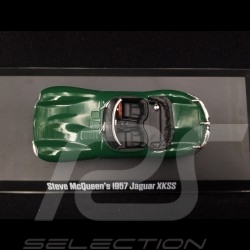 Jaguar XKSS 1957 green with Steve McQueen figure 1/43 GreenLight 86434