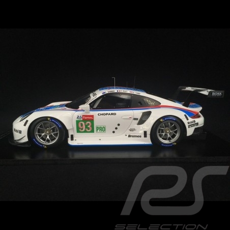 Porsche 911 RSR type 991 n° 93 Brumos Platz 3 LMGTE Pro Class Le Mans 2019 1/18 Spark 18S436