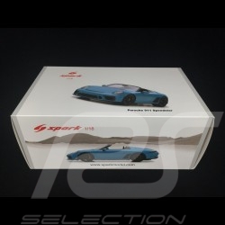 Porsche 911 Speedster typ 991 2019 Miami blau 1/18 Spark 18S467