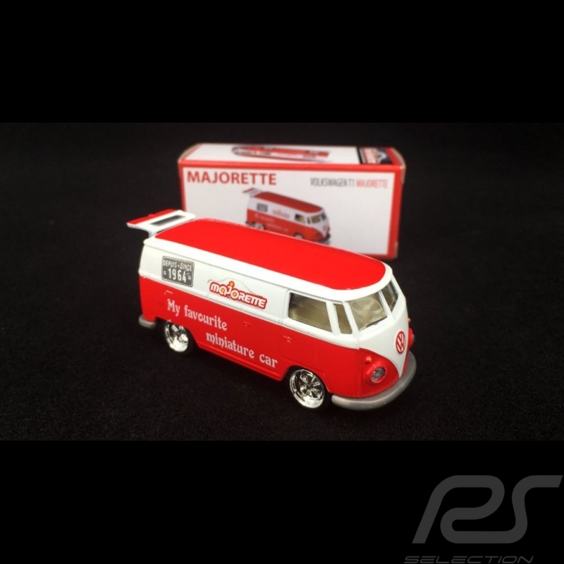 VW Combi Bulli Delivery Truck 1/64 Rouge/blanc Majorette 212052016