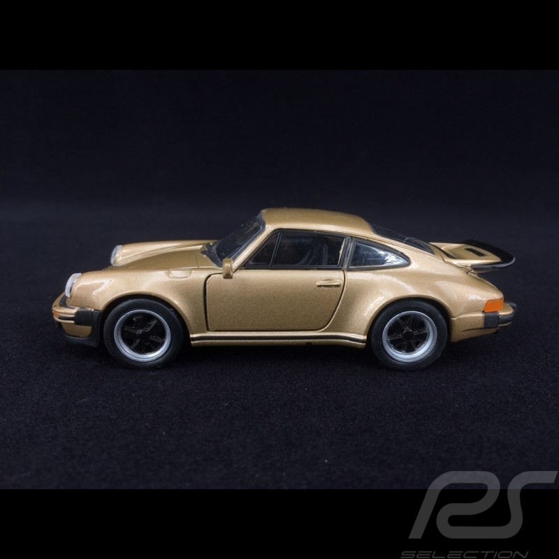 Porsche 911 Turbo 3.0 1975 ﻿gold﻿ Spielzeug Reibung Welly