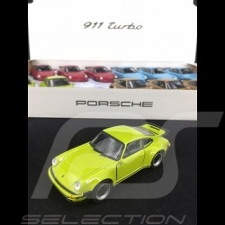 Porsche 911 Turbo 3.0 1975 light green﻿ pull back toy Welly