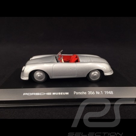 Porsche 356 n° 1 8 Juni 1948 silbergrau 1/43 Welly MAP01935613