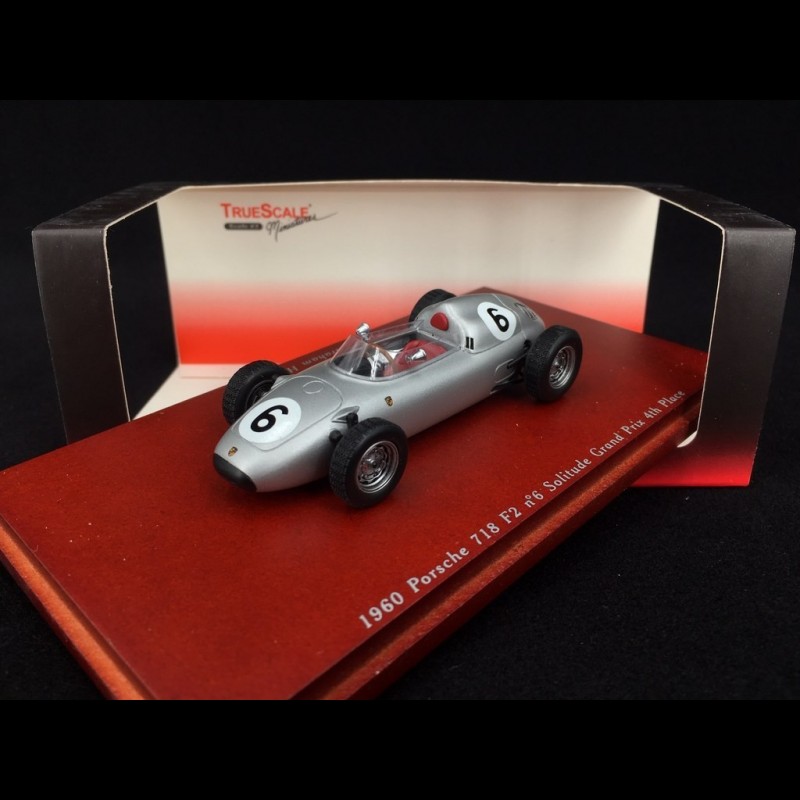 Maquette Porsche 718 1960 #6 - échelle 1/43, Pilote Graham Hill, TrueScale, Occasion Excellent état