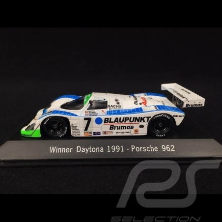 Porsche 962 Blaupunkt Vainqueur Winner Sieger Daytona 1991 n° 7 1/43 Spark MAP02029114