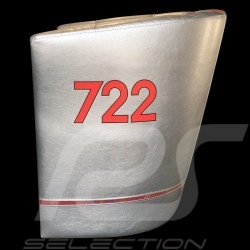 Fauteuil cabriolet Racing Inside n° 722 gris / rouge / tissu écossais