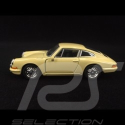 Porsche 911 1965 pull back toy Welly Champagne yellow MAP01026519