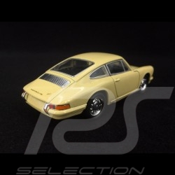 Porsche 911 1965 pull back toy Welly Champagne yellow MAP01026519