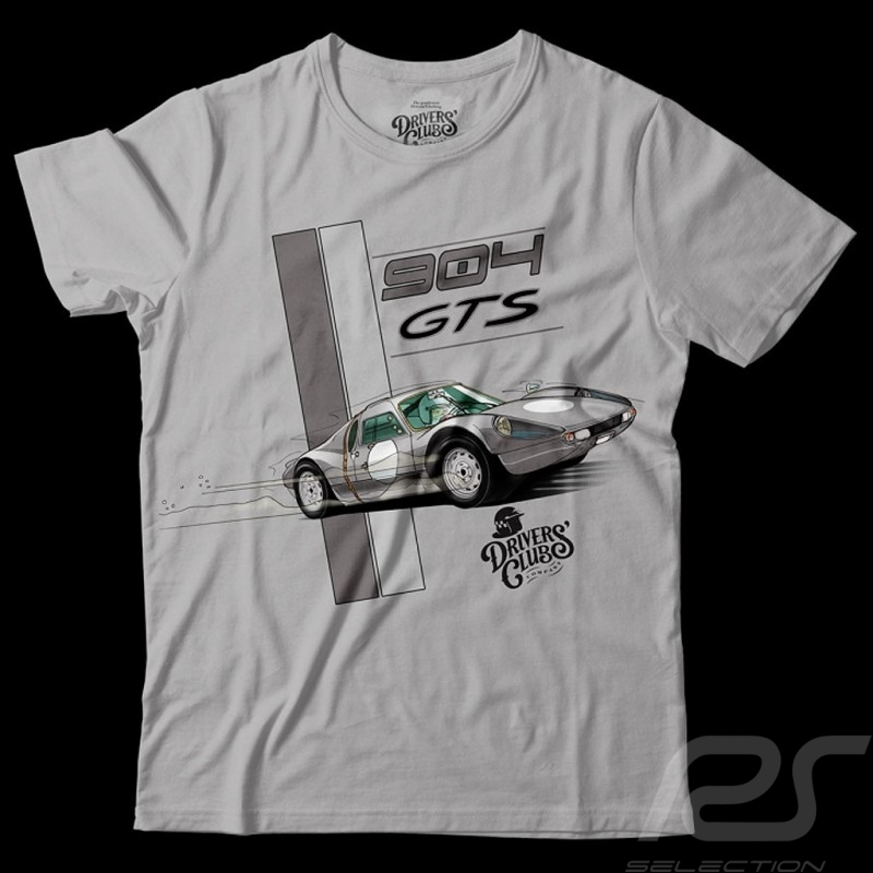 T-shirt Porsche 904 GTS Gris perle Pearl grey Perlgrau - homme