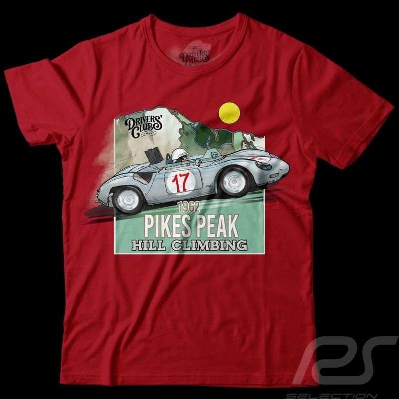 Porsche 718 RS /61 Pikes peak 1962 T-shirt Red - men