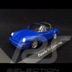 Porsche 911 Carrera 2 Targa type 964 1991 Maritim blue 1/43 Minichamps 940061360