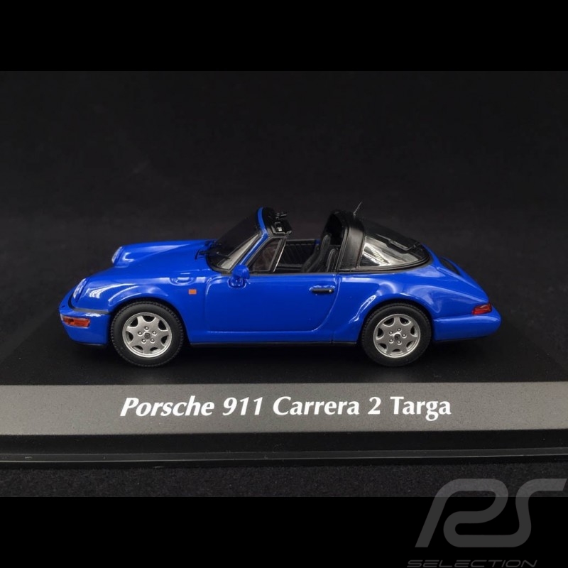Porsche 911 Carrera 2 Targa type 964 1991 Maritim blue 1/43 Minichamps 940061360