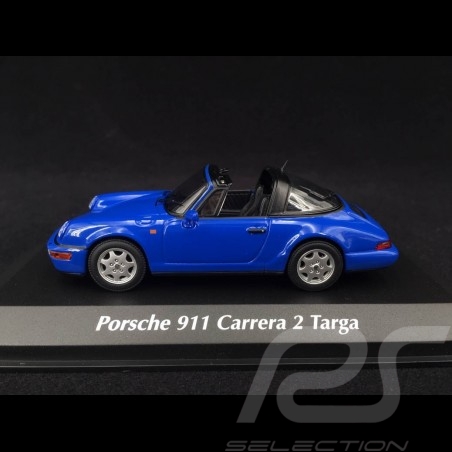 Porsche 911 Carrera 2 Targa type 964 1991 Bleu Maritime 1/43 Minichamps 940061360