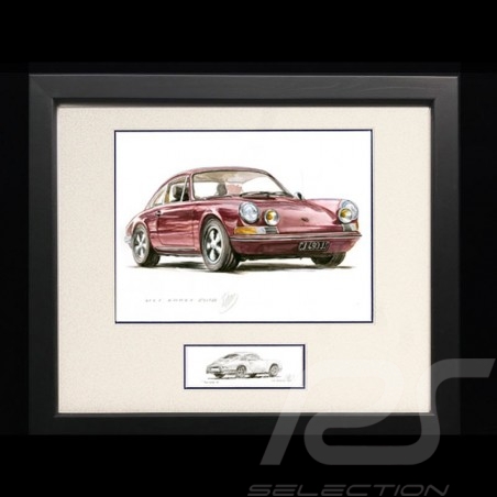Porsche 804 Grosser Preis von Frankreich reproduction d'une affiche originale de Erich Strenger