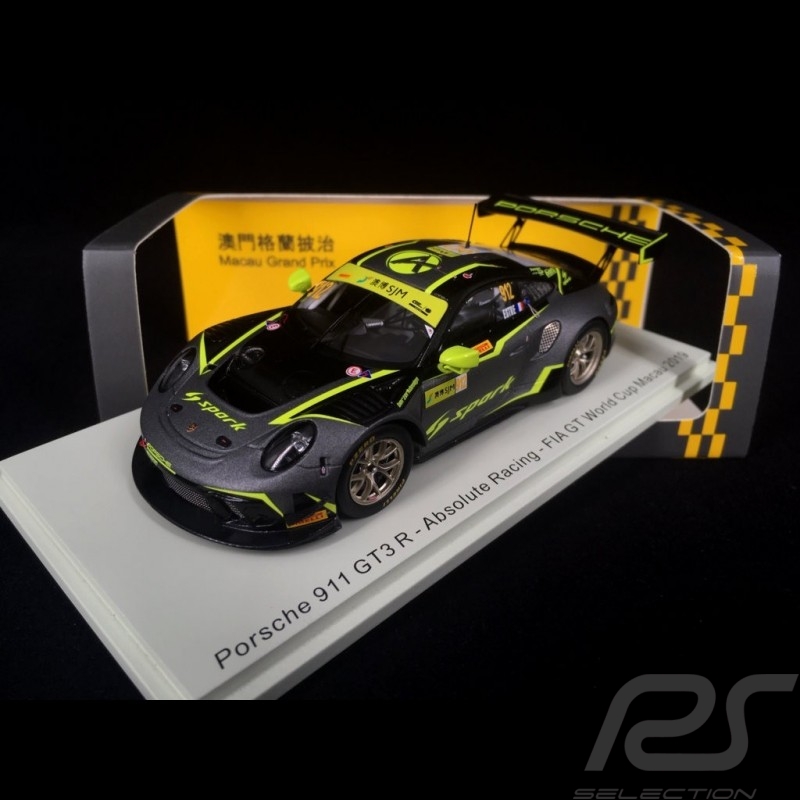 SPARK MODEL PORSCHE 911 GT3 R ABSOLUTE RACING FIA GT WORLD CUP MACAU 2019 No.912