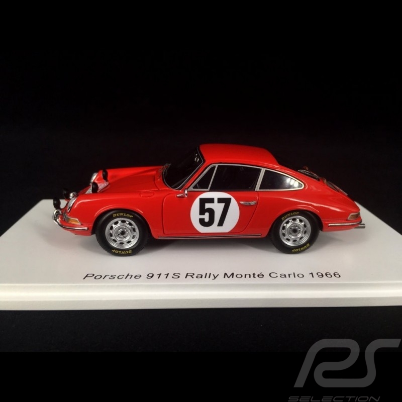 Porsche 911 S Rallye Monte Carlo 1966 n° 57 1/43 Spark S6603 Porsche 911 S Rallye Monte Carlo 1966 n° 57 1/43 Spark S6603