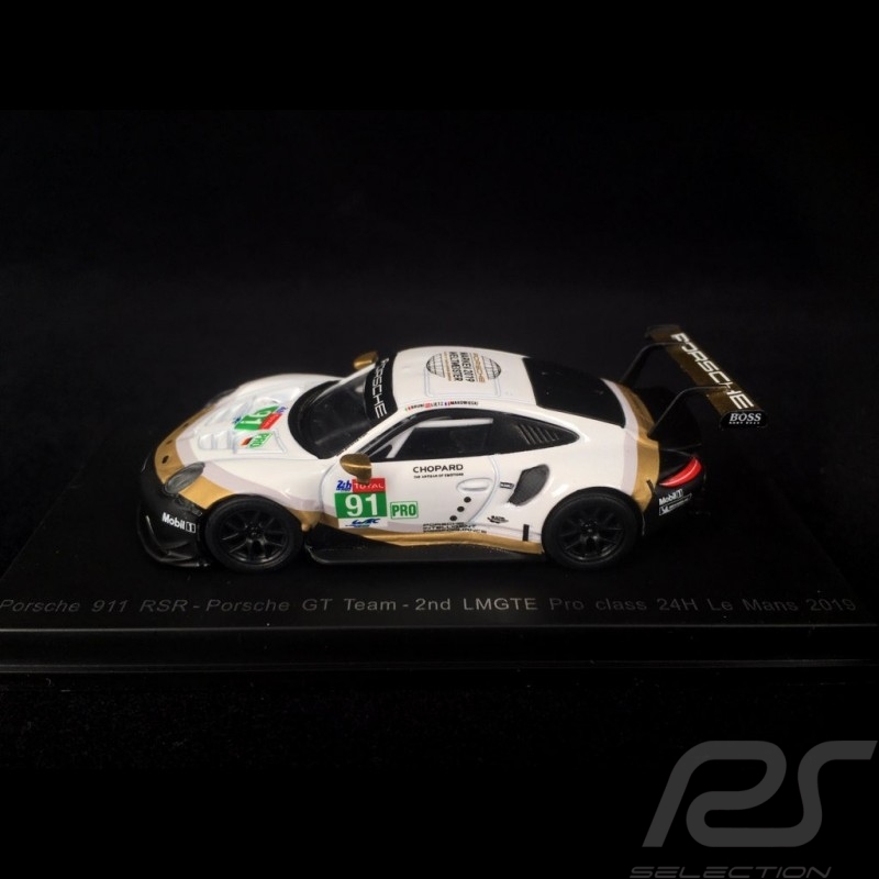 Porsche 911 RSR type 991 n° 91 Platz 2 LMGTE Pro Class Le Mans 2019 1/64 Spark Y 