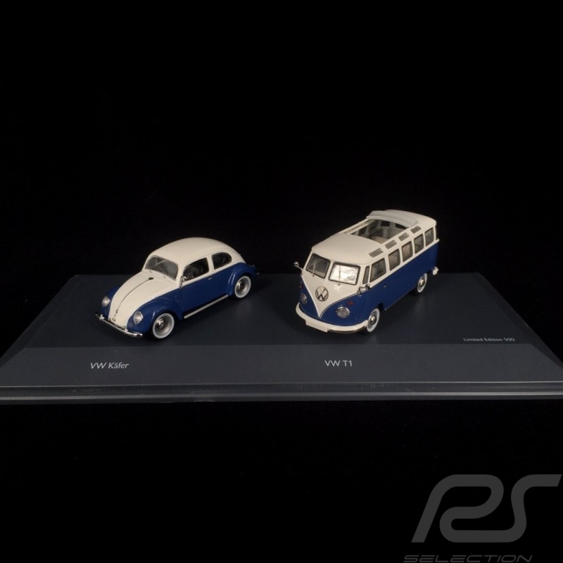 Set VW Coccinelle Käfer Beetle / VW Combi Bulli T1 Samba 1/43 Schuco 450269300