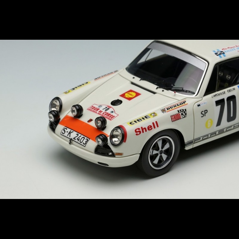 Porsche 911 T S #63 24H Du Mans 1969 – Trofeu 1:43 Résine (blanc, Modèle De Collection)