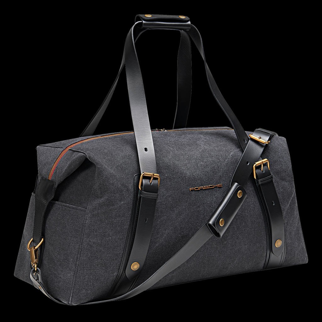 grey travel bag