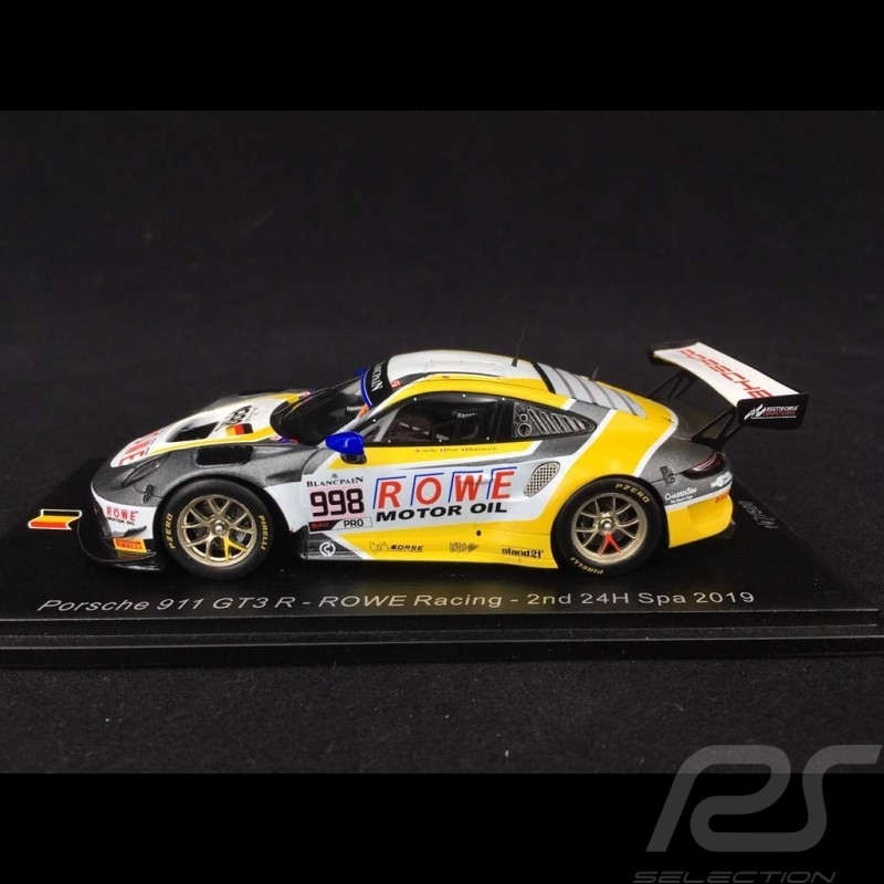 Porsche 911 GT3 R type 991 ROWE Racing n° 998 Spa 2019 1/43 SPARK SB252