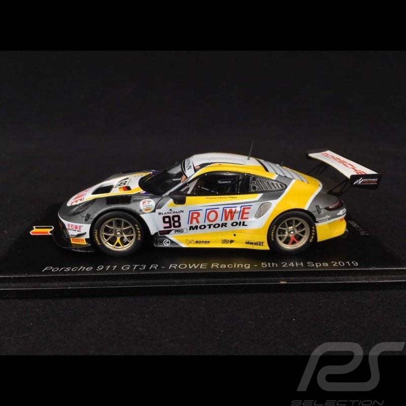 Porsche 911 GT3 R type 991 ROWE Racing n° 98 SPA 2019 1/43 Spark SB254