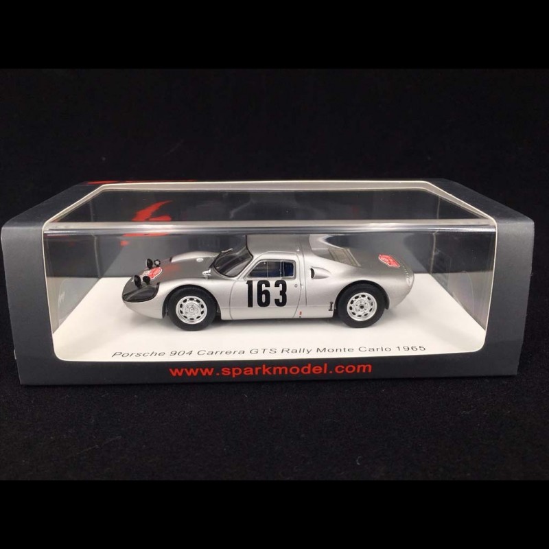 Porsche 904 Carrera GTS Rallye Monte Carlo 1965 n° 163 1/43 SPARK S0906