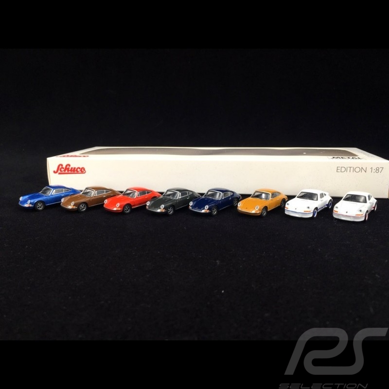 Porsche 911 S / 911 Carrera 2.7 RS Coffret Porsche 911 Classique 1/87 Schuco 452650200