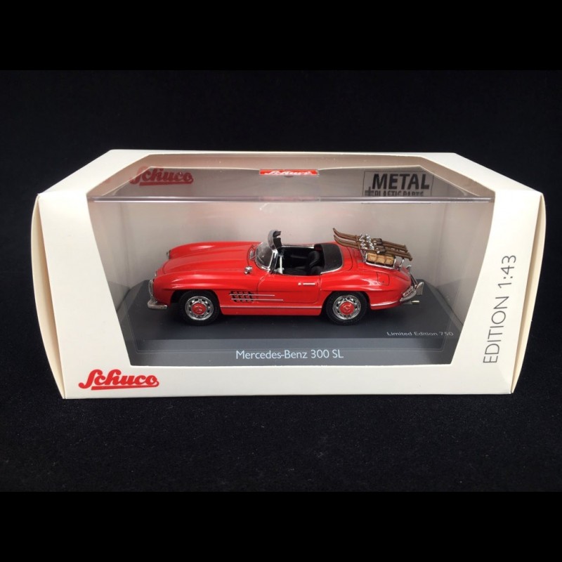 Mercedes-Benz 300 SL 1954 Red with ski 1/43 Schuco 450268900