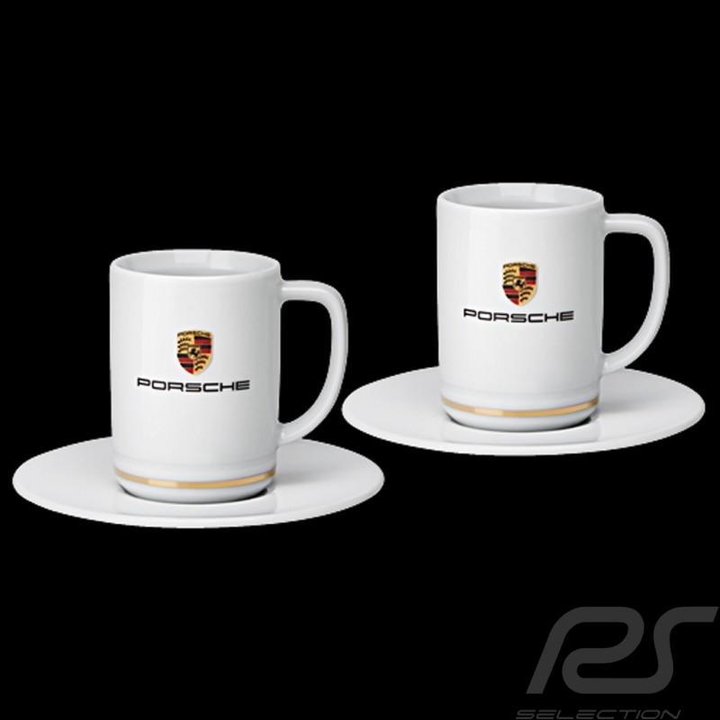 Set of 2 Porsche expresso cups crest WAP0506080MESP