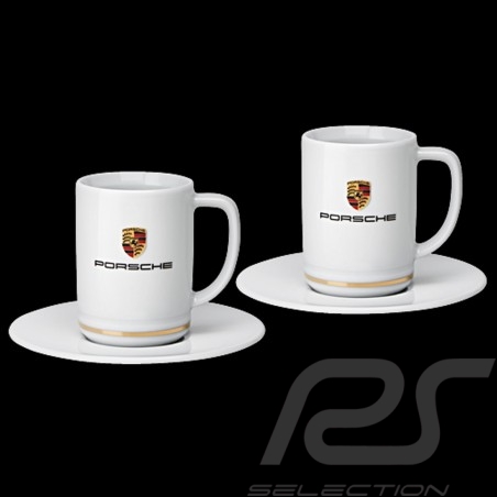 Set of 2 Porsche expresso cups crest WAP0506080MESP