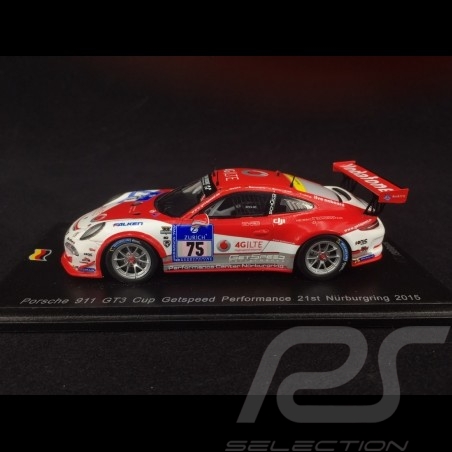 Porsche 911 type 991 GT3 Cup n° 75 GetSpeed Performance Nürburgring 2015 1/43 Spark SG203