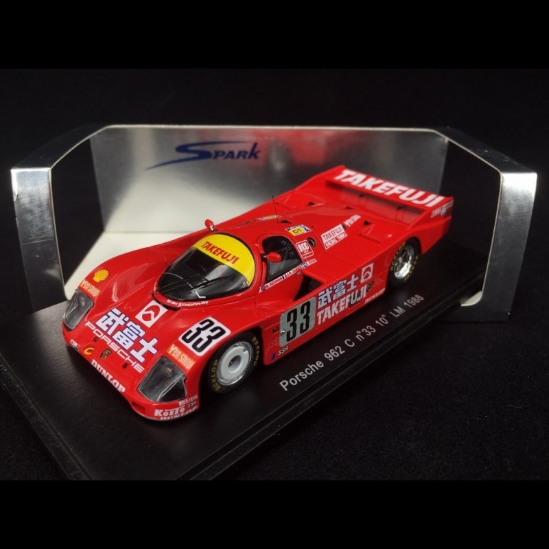 Porsche 962 C n° 33 Takefuji Le Mans 1988 1/43 Spark S1912