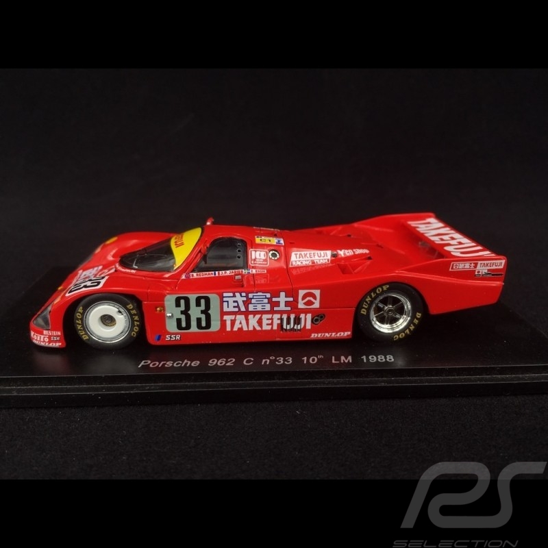 Porsche 962 C n° 33 Takefuji Le Mans 1988 1/43 Spark S1912