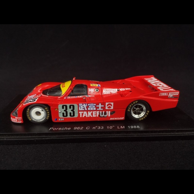 Porsche 962 C n° 33 Takefuji Le Mans 1988 1/43 Spark S1912
