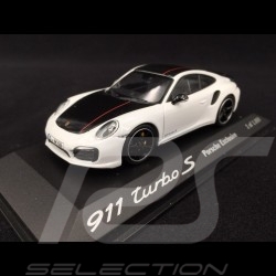 Porsche 911 Turbo S type 991 Exclusive blanc / noir 1/43 Minichamps WAX20130026