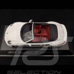 Porsche 991 Turbo S Cabriolet white 1/43 Minichamps WAP0203110E