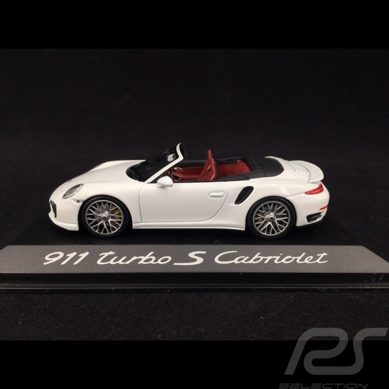 Porsche 991 Turbo S Cabriolet weiß 1/43 Minichamps WAP0203110E