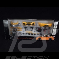Porsche 911 type 996 Turbo + Tech Art Kit Yellow 1/18 Hot Works HW80016