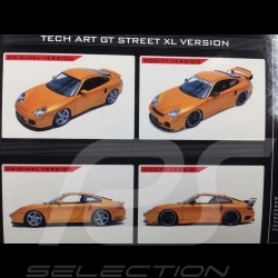 Porsche 911 type 996 Turbo + Tech Art Kit Gelb 1/18 Hot Works HW80016