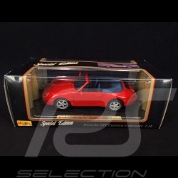 Porsche 911 type 993 Carrera Cabriolet 1994 Red 1/18 Maisto 31818