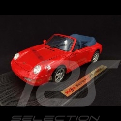 Porsche 911 type 993 Carrera Cabriolet 1994 Red 1/18 Maisto 31818