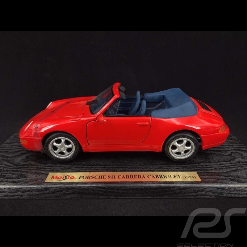 Porsche 911 type 993 Carrera Cabriolet 1994 Red 1/18 Maisto 31818 Porsche 911 type 993 Carrera Cabriolet 1994 Red 1/18 Maisto 31818