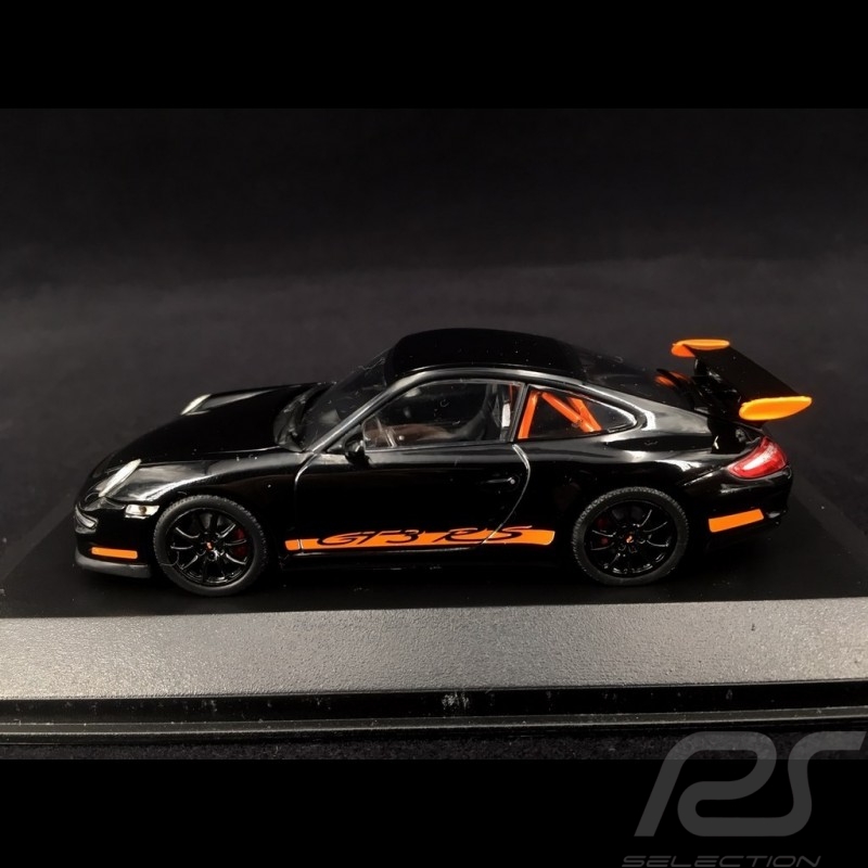 Porsche 911 type 997 GT3 RS 3.6 2006 mk I Schwarz / Orange 1/43 Minichamps WAP02012817