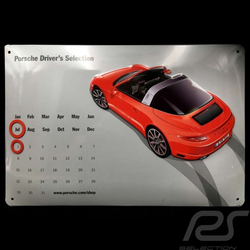 Porsche Kalender 911 Targa 4S Metall Haltung im Stehen - Perpetual - Porsche Driver's Selection