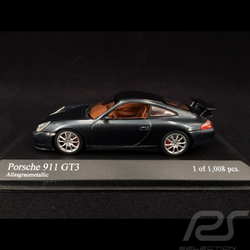 Porsche 911 GT3 typ 996 2003 Atlasgrau 1/43 Minichamps 400062025
