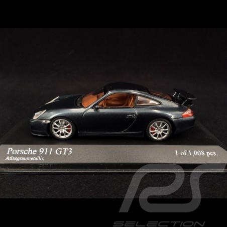 Porsche 911 GT3 typ 996 2003 Atlasgrau 1/43 Minichamps 400062025