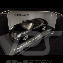Porsche 911 Carrera S Cabriolet type 991 2012 noire 1/43 Minichamps 410060230