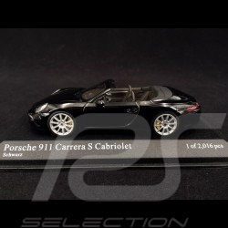 Porsche 911 Carrera S Cabriolet type 991 2012 noire 1/43 Minichamps 410060230