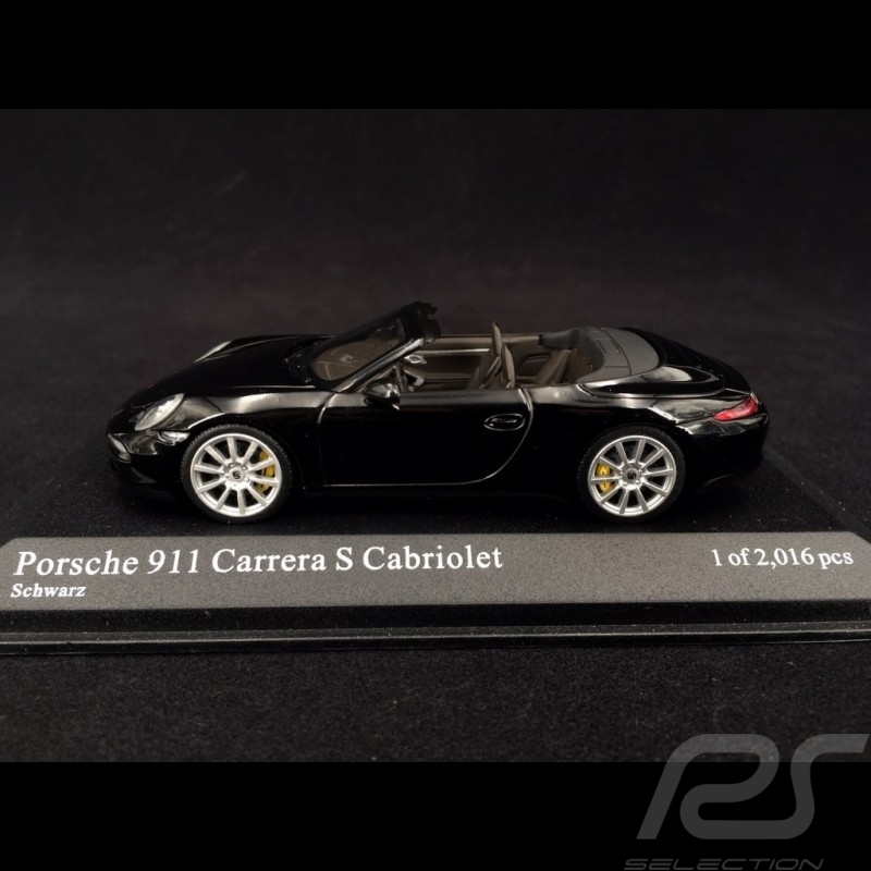 Porsche 911 Carrera S Cabriolet type 991 2012 noire 1/43 Minichamps 410060230